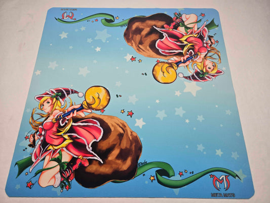 Christmas Mistress - Prestige Two-Player Playmat (25″ × 25″)