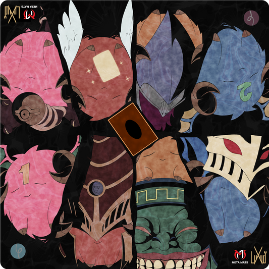 GOAT — Prestige Two-Player Playmat (25" × 25")