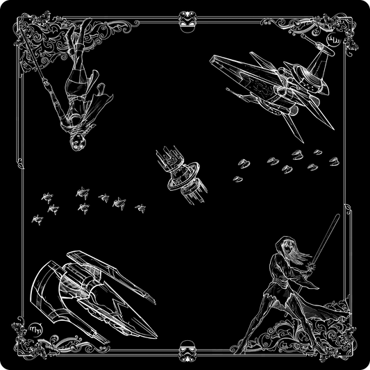 Kozmo Legends (Dark Variant) — Prestige Two-Player Playmat