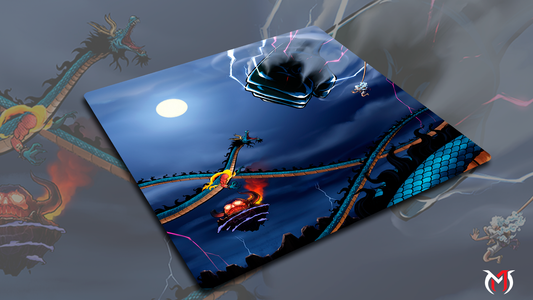 Luffy x Kaido — Prestige Two-Player Playmat (Vaulted)