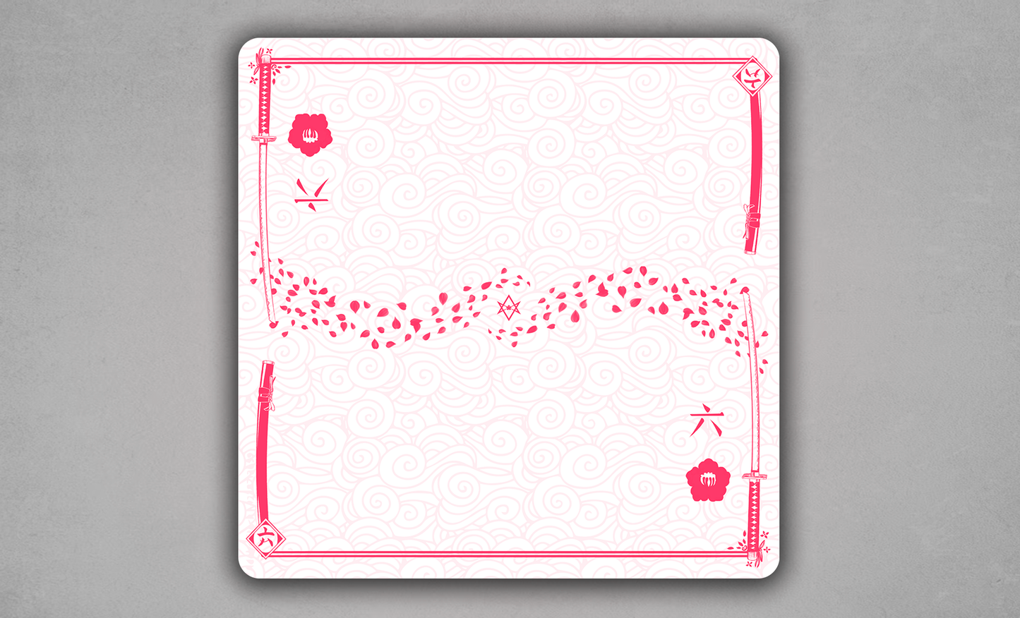 Sacred Sword — Prestige Two-Player Playmat (25″ × 25″)