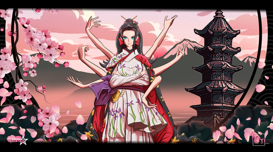 Wano’s Strategist — Prestige One-Player Playmat (25" × 14")