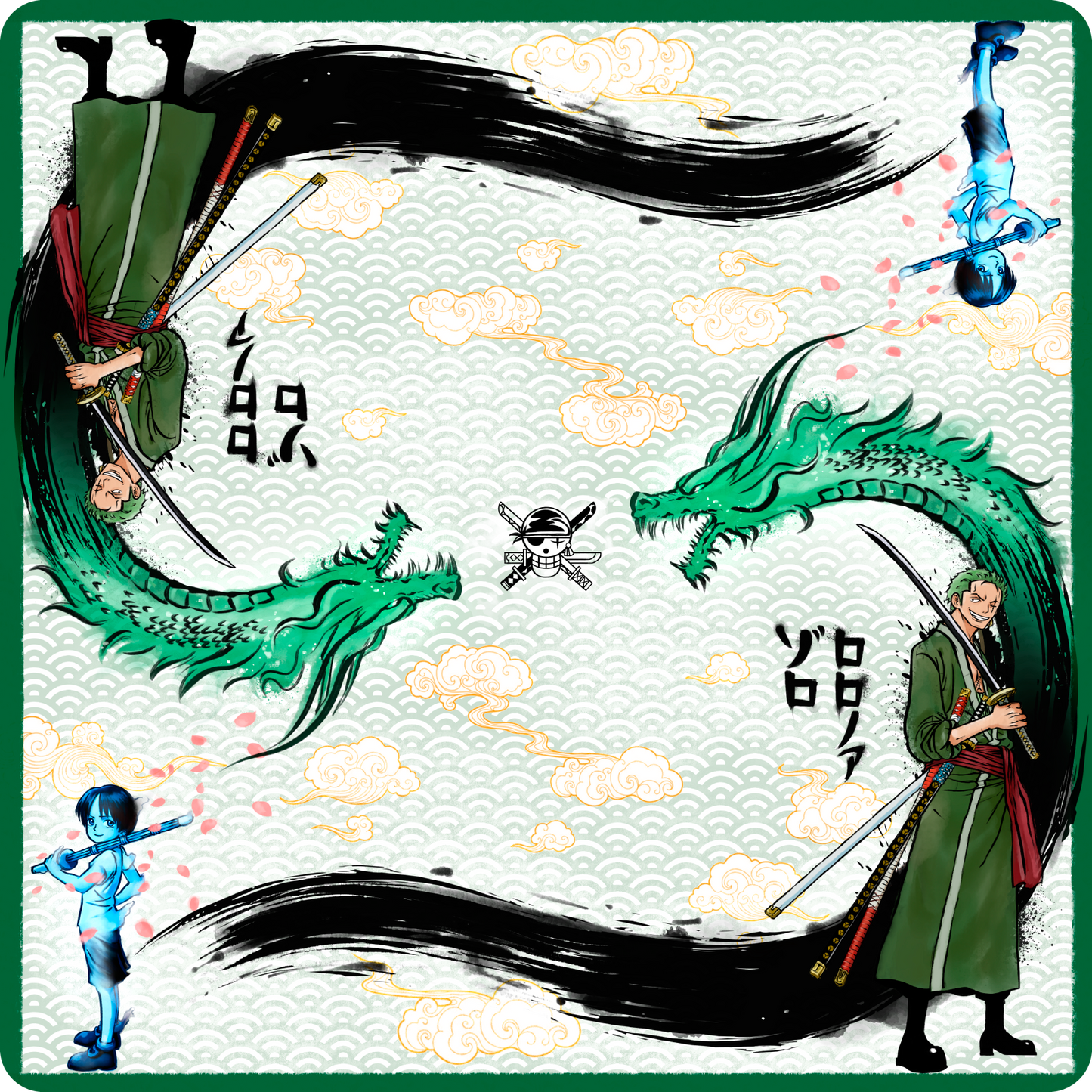 Kuina's Promise — Prestige Two-Player Playmat (25" × 25")