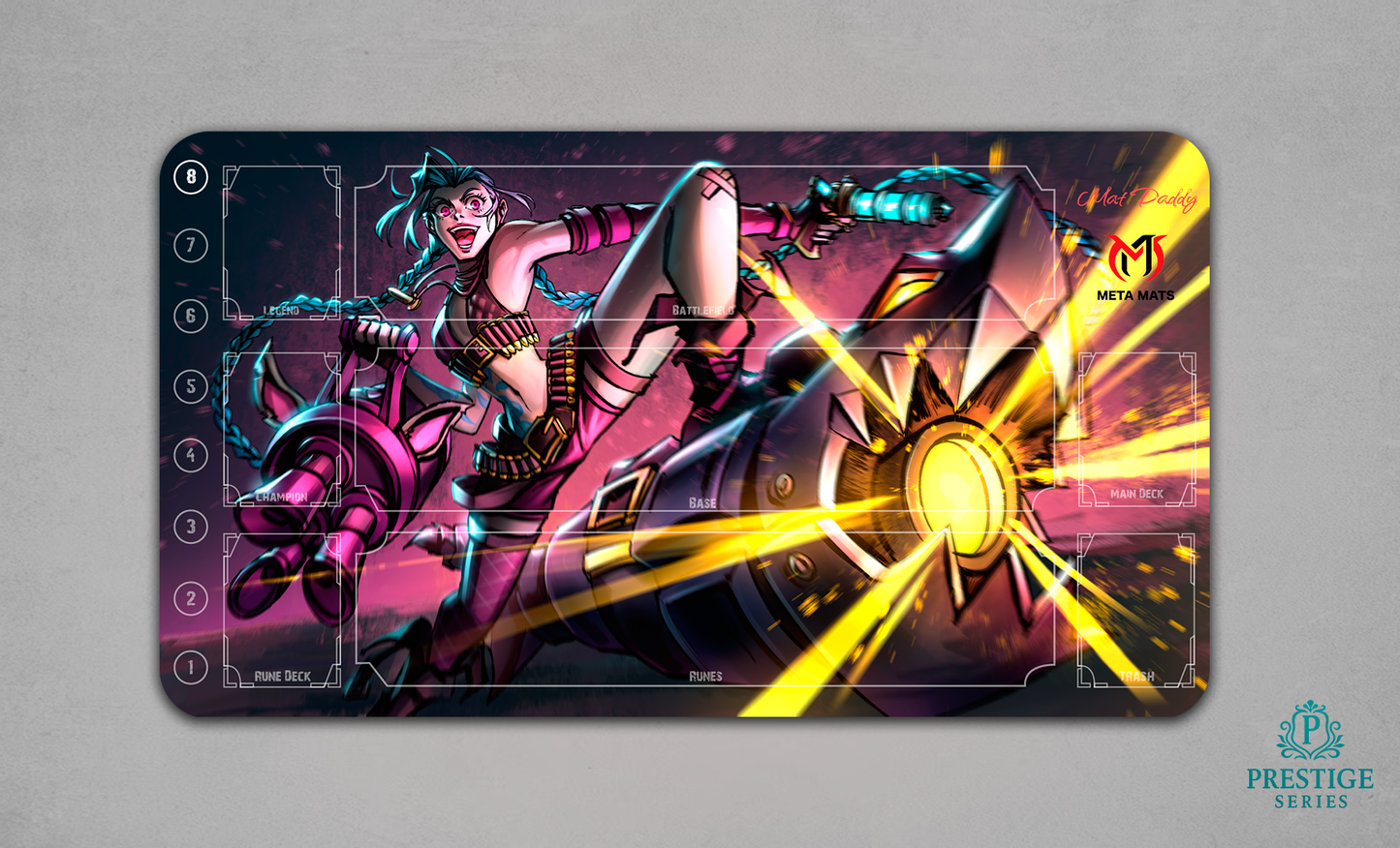 Chaotic Genuinely (With Zones) – MetaMats × MatDaddy 1-Player Playmat