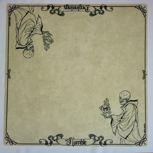 Humble Beginning — Prestige Two-Player Playmat (25" × 25")