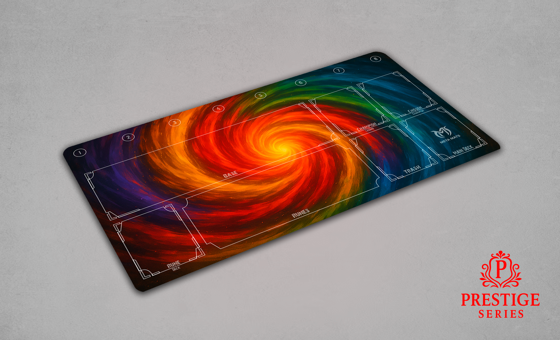 Riftbound Energy Vortex One-Player Playmat | MetaMats Prestige Riftbound Energy Vortex One-Player Playmat | MetaMats Prestige