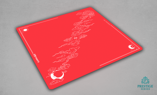 Sun & Moon — Prestige Two-Player Playmat (25" × 25") Red Variant