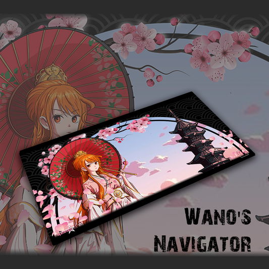 Wano’s Navigator — Prestige One-Player Playmat (25" × 14")