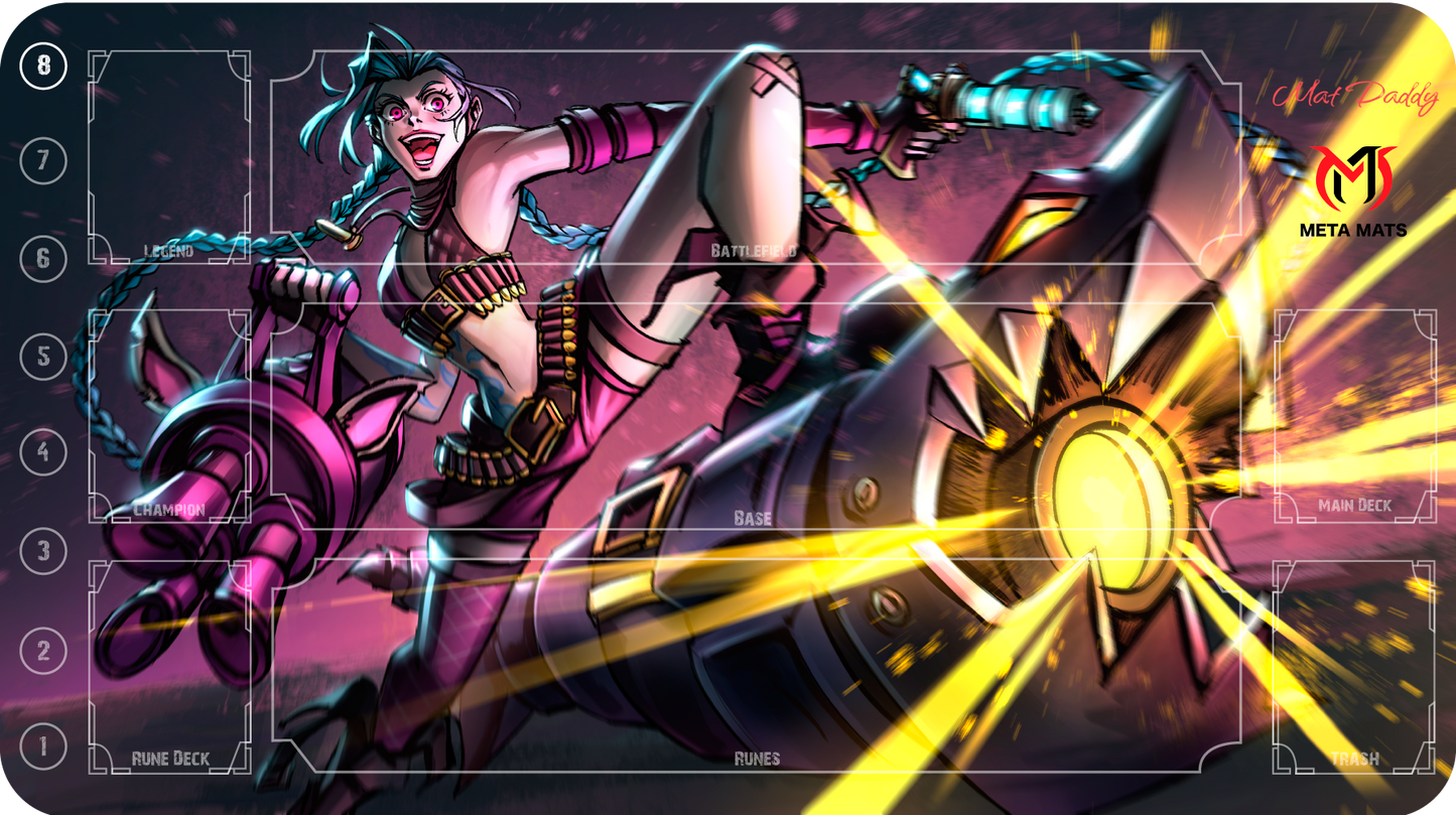 Chaotic Genuinely (With Zones) – MetaMats × MatDaddy 1-Player Playmat