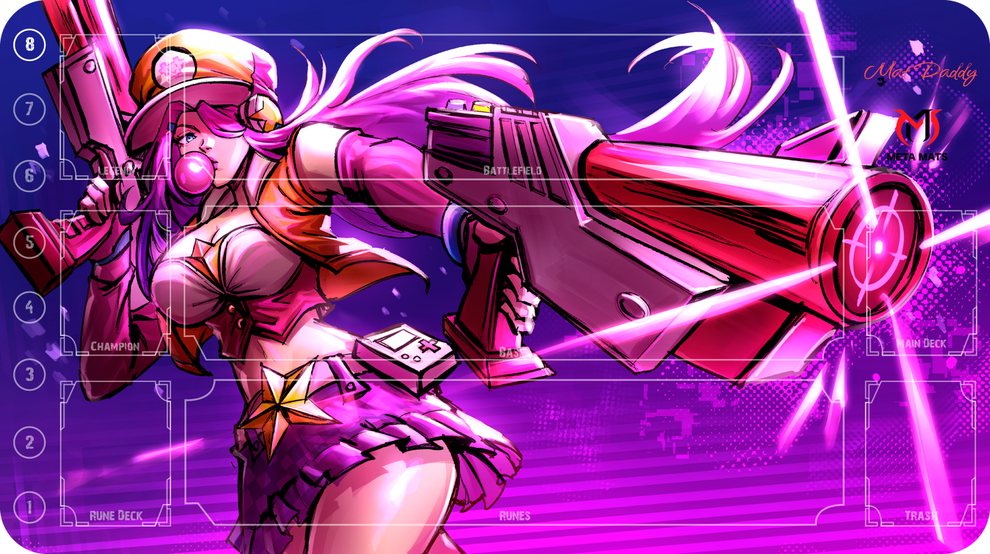 Arcades Strategist (With Zones) – MetaMats × MatDaddy 1-Player Playmat