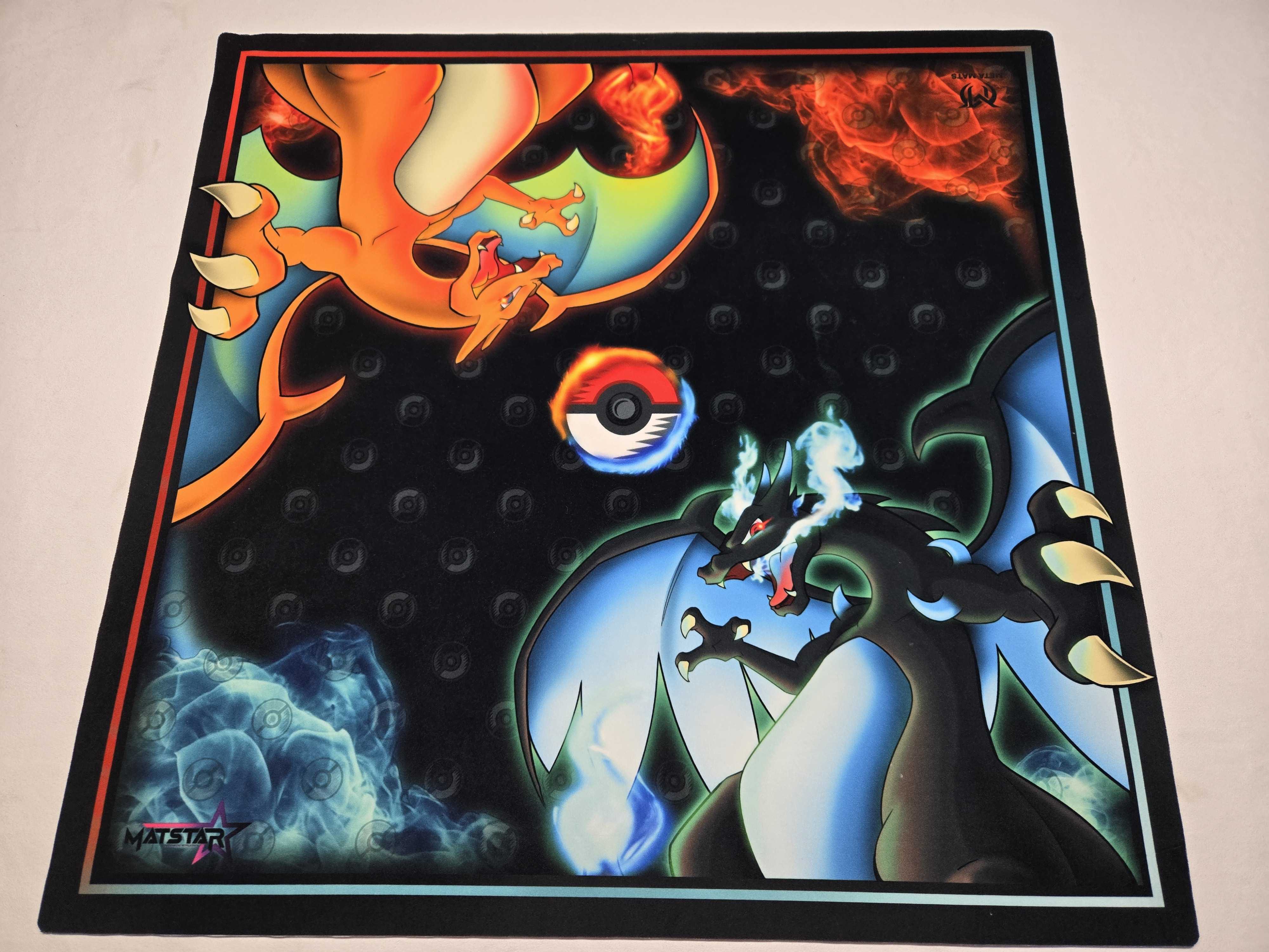 Fire and ice charizard playmat