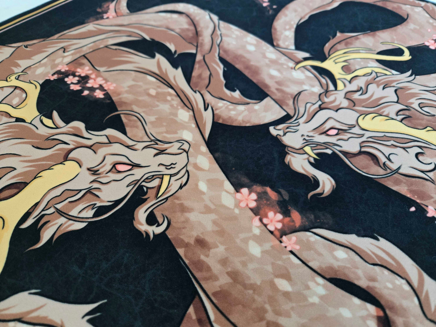 Ember Twin Sovereigns — Prestige Two-Player Playmat (25″ × 25″)