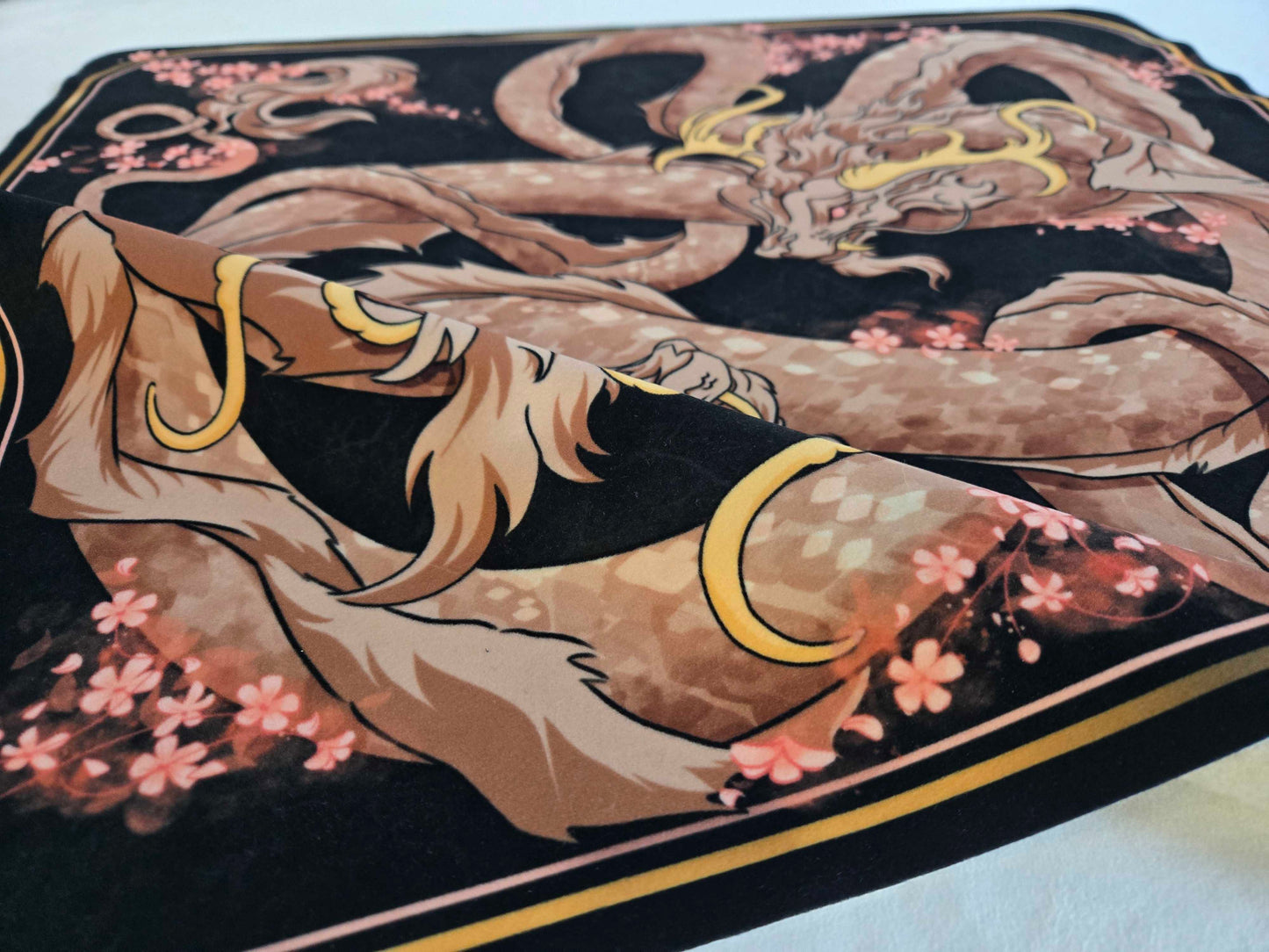 Ember Twin Sovereigns — Prestige Two-Player Playmat (25″ × 25″)