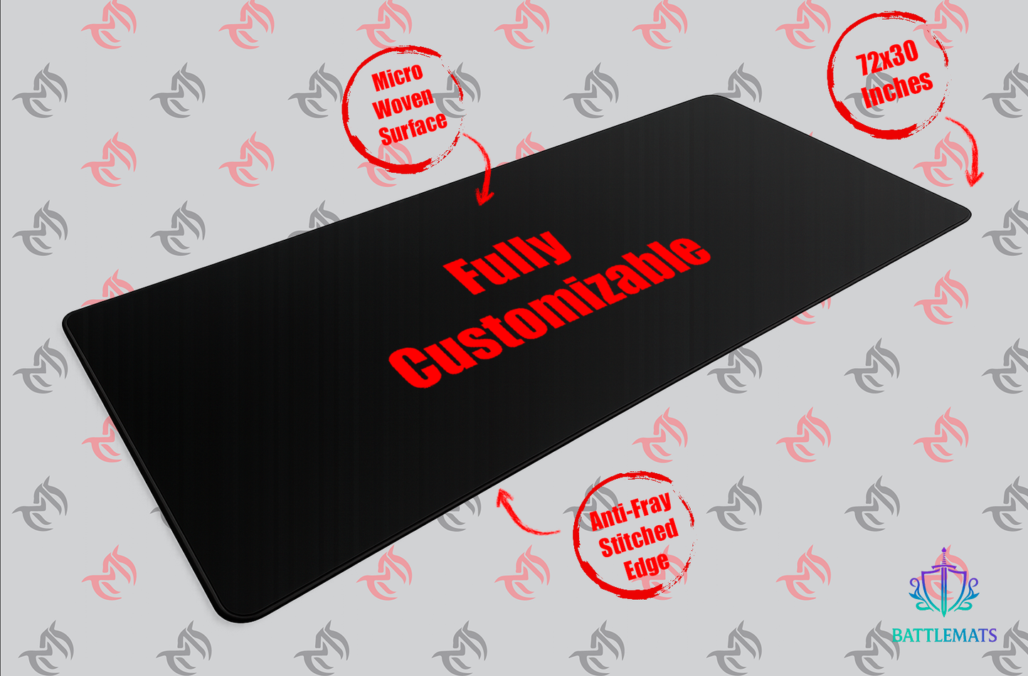 MythPrint Custom BattleMat (72" × 30" / 6ft × 2.5ft)