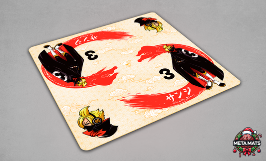Noir à la Vortex — Prestige Two-Player Playmat (25" × 25")