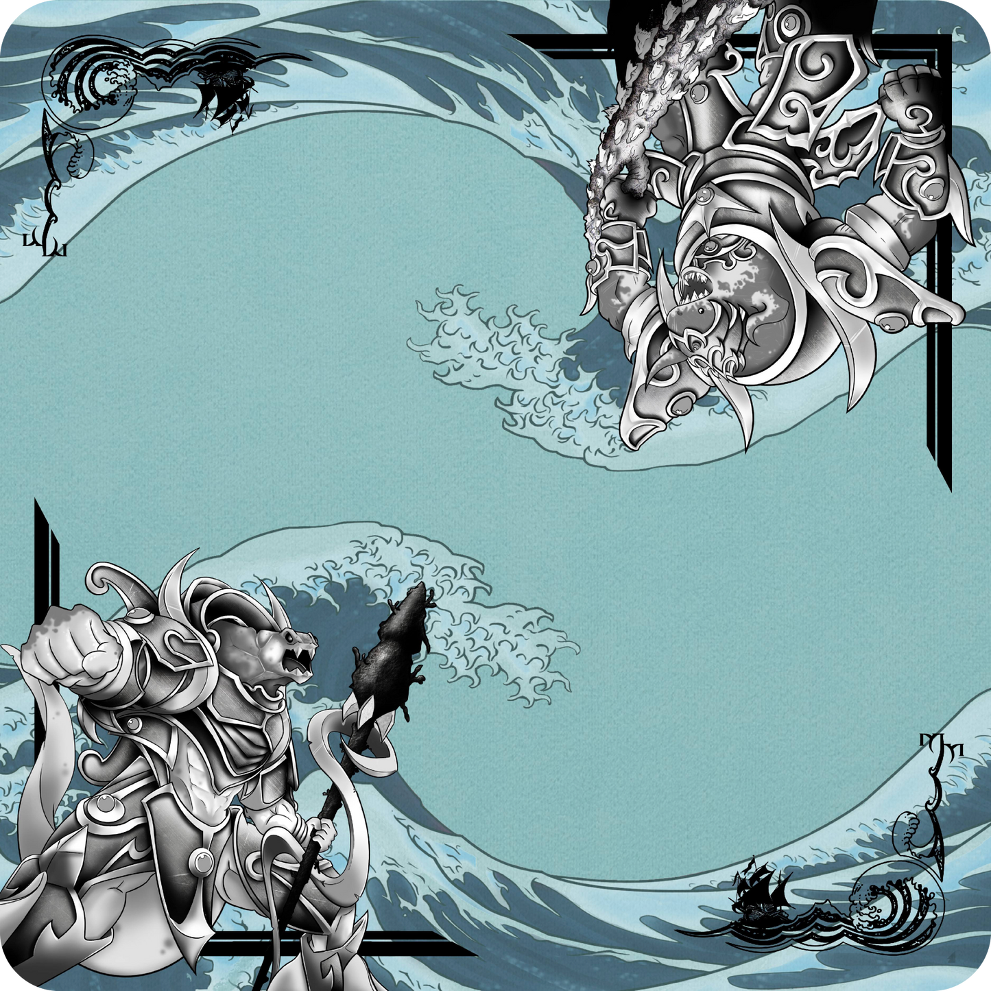 Mermail Tsunami — Prestige Two-Player Playmat (Vaulted)