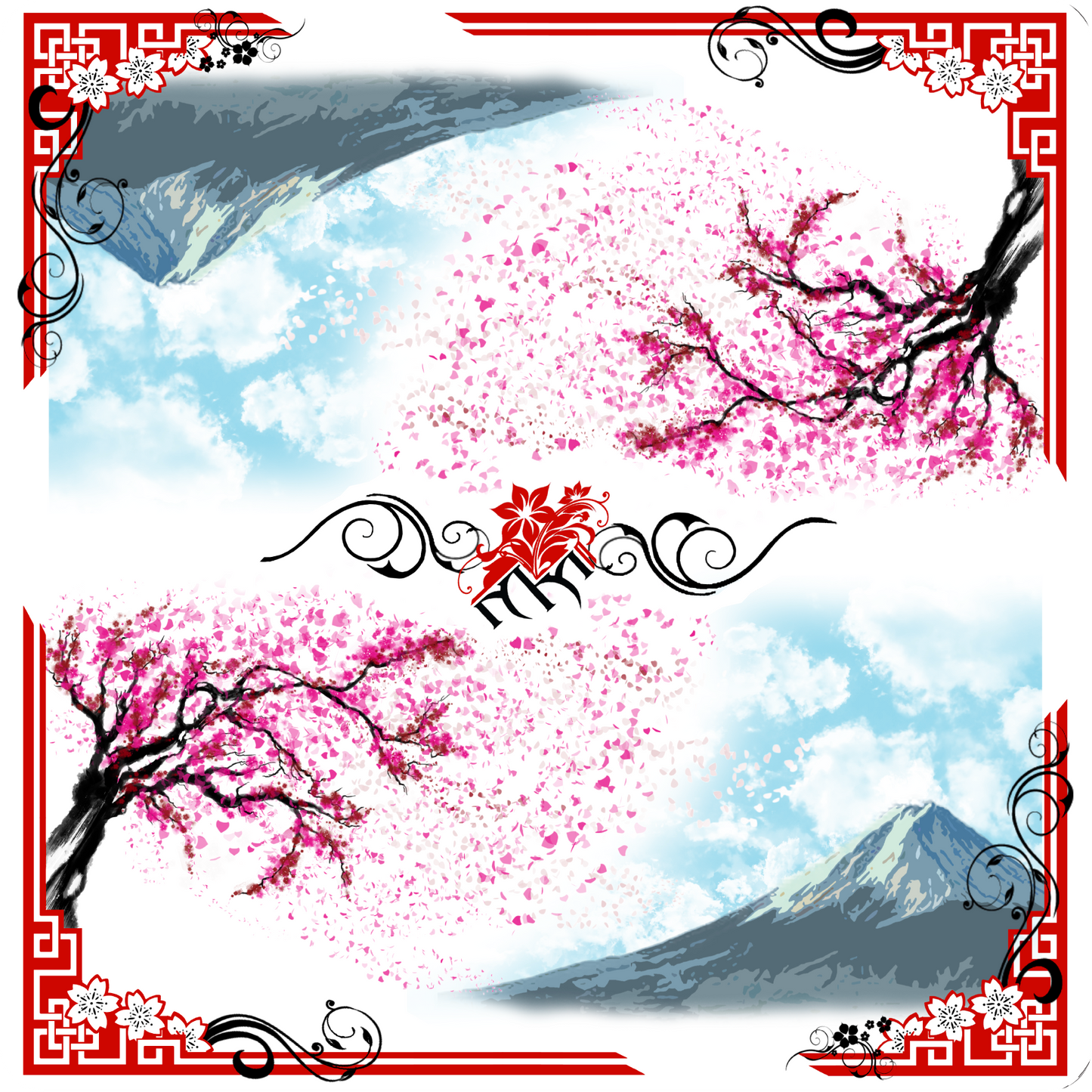 Two Player "Way of the Warrior" White Play mat